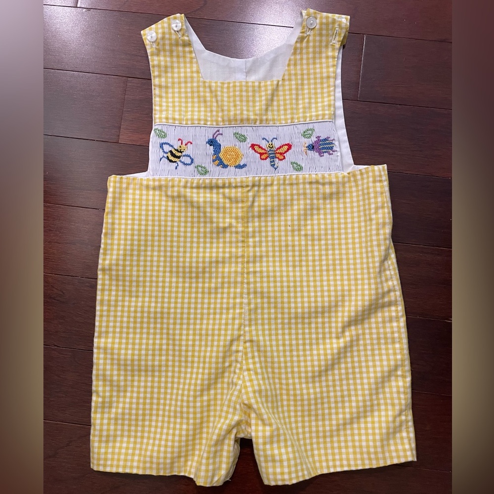 Smocked summer shortall 24 mo